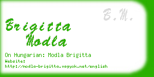 brigitta modla business card